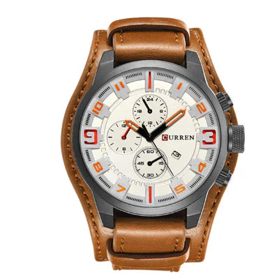 Reloj Curren Cuero Casual Marrón CUR-13 8225-CW para Hombre