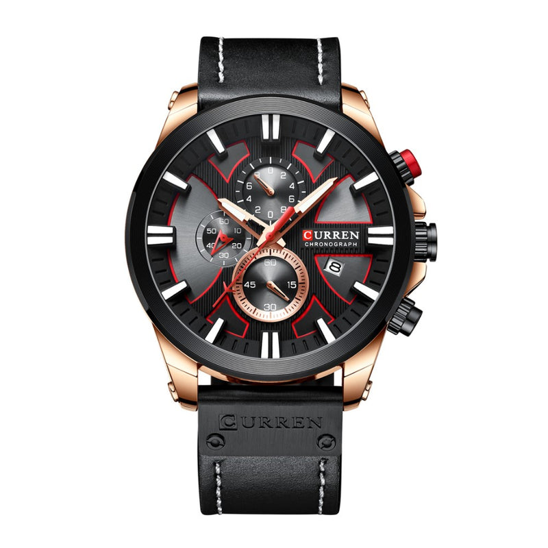 Reloj Curren Casual Cuero Negro CUR-46 8360-03 para Hombre