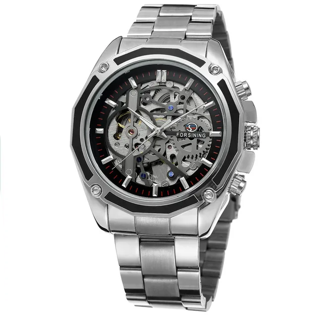 RELOJ FORSINING PLATEADO 117 
ELEGANTE PARA HOMBRE - COLOMBIA 