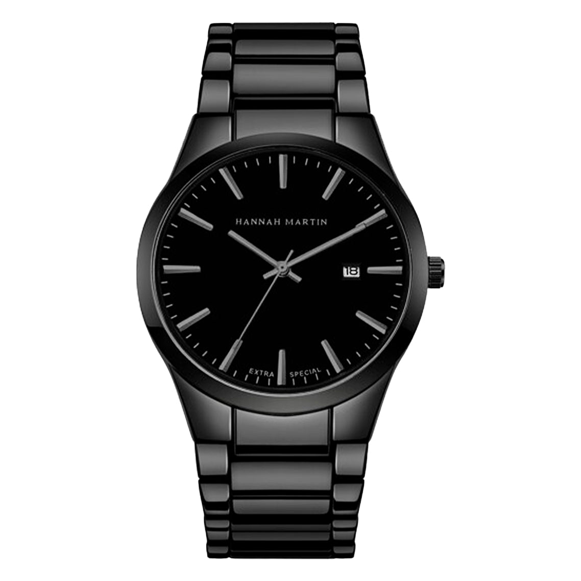 Reloj Hannah Martín Casual Elegante Acero Negro HAN-26 17551-B para Hombre Colombia