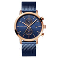 Reloj Hanna Martin Elegante Azul Acero HM-1092 HAN-16 para Hombre