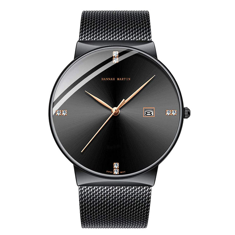 Reloj Hannah Martin Elegante Negro Acero HM-901 HAN-22 para Hombre