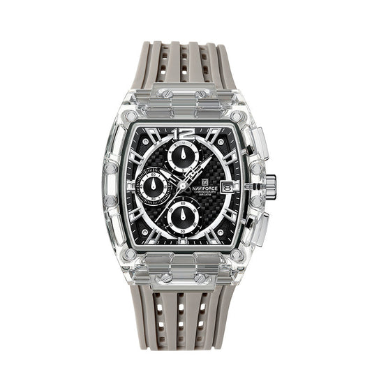 Reloj Naviforce Casual Blanco Silicona  NAV-104  para Hombre