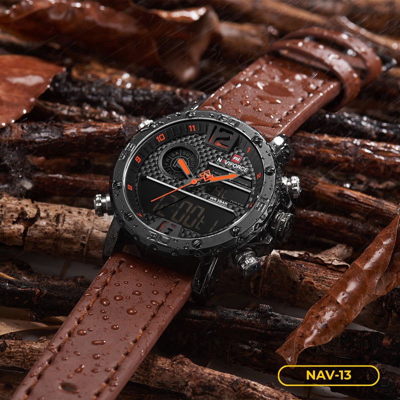 Reloj Naviforce Casual Cuero Marrón NAV-13 9134-BYBN para Hombre