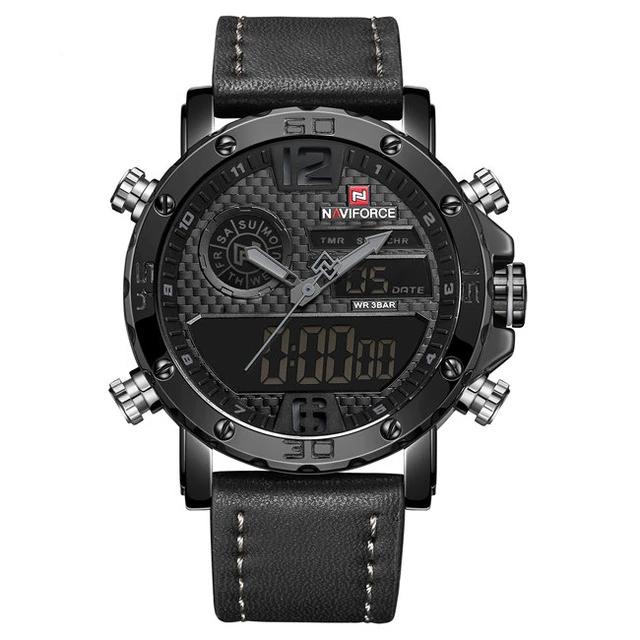 Reloj Naviforce Casual Cuero Negro NAV-14 9134-BGYB para Hombre