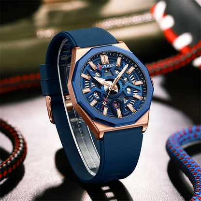 8437 | RELOJ CURREN ORIGINAL SILICONA MULTICOLOR