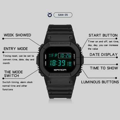 RELOJ SANDA ORIGINAL COLECCIÓN DIGITAL  | SKU: SAN-22, SAN-35