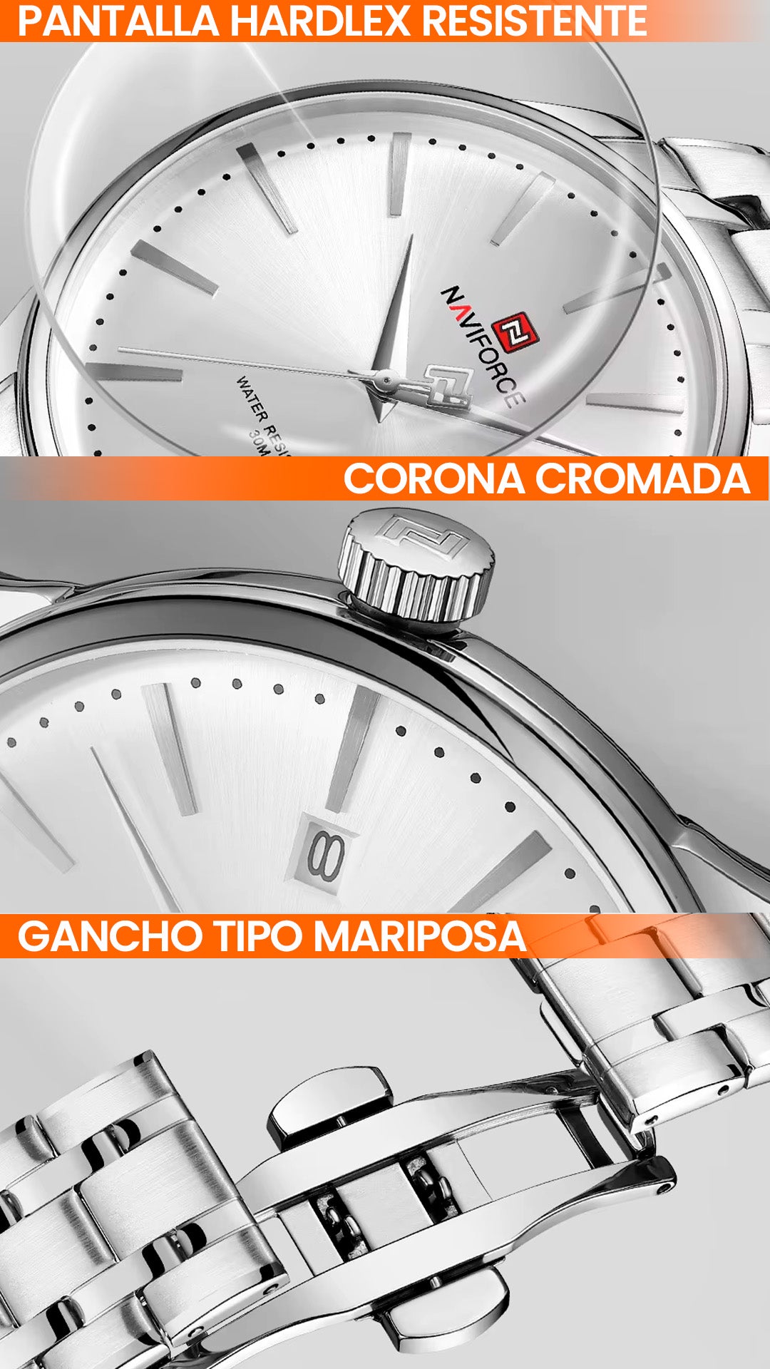 RELOJ NAVIFORCE ORIGINAL ELEGANTE | NAV-140, NAV-141, NAV-142