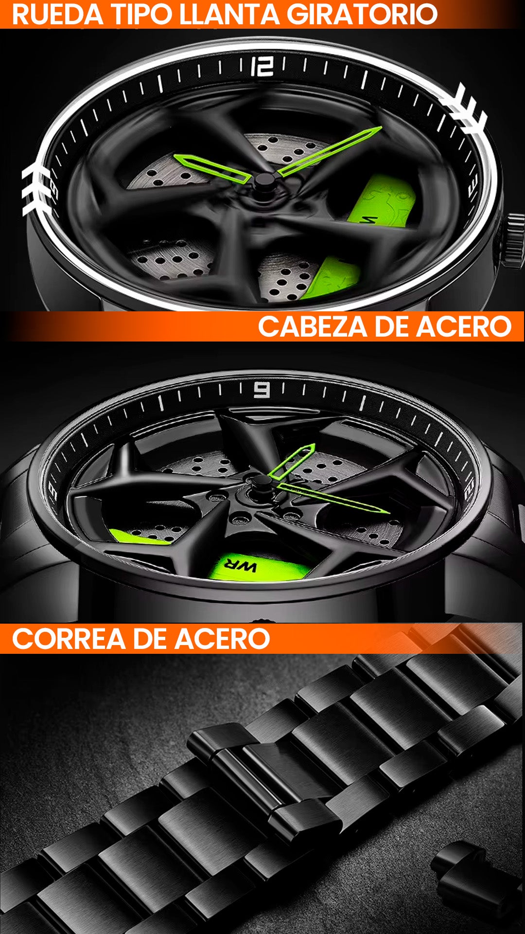 RELOJES SANDA ORIGINAL CASUAL NEGRO Y PLATEADO | SAN-54, SAN-55