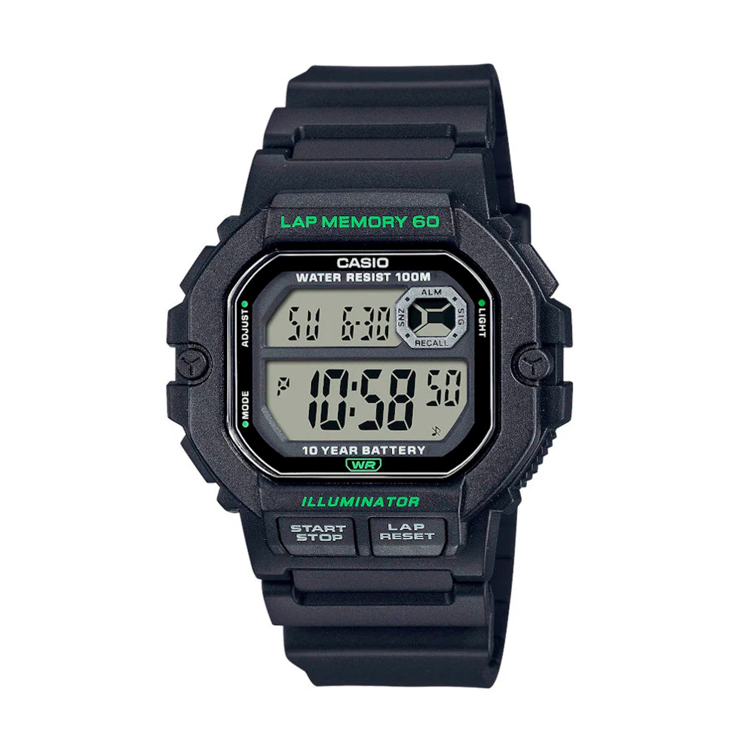 WS-1400H | RELOJ DEPORTIVO DE GOMA PARA HOMBRE CASIO