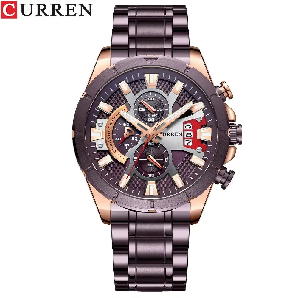 8401 | RELOJ CURREN ORIGINAL ACERO | CUR-92, CUR-93