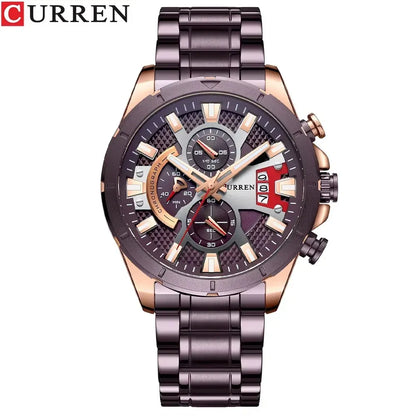 8401 | RELOJ CURREN ORIGINAL ACERO | CUR-92, CUR-93