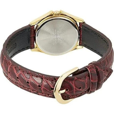 MTP-1183Q-9A/LTP-1183Q-9A RELOJ CASIO DE CUERO PARA PAREJA DE COLOR MARRON | CAS-199, CAS-111