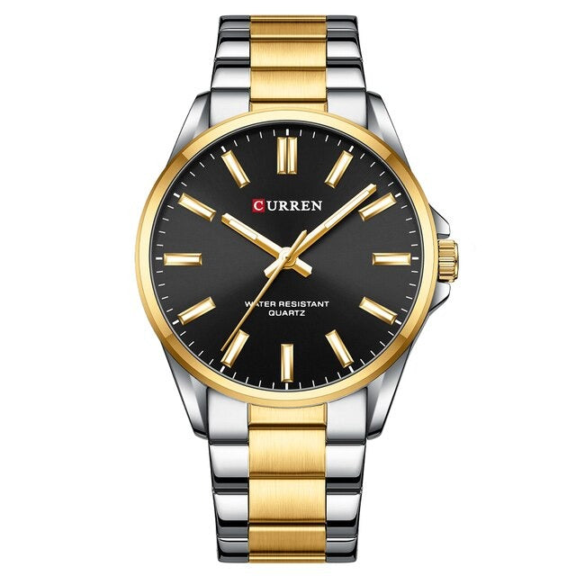 9090 | RELOJ CURREN ORIGINAL ELEGANTE PLATEADO/DORADO | CUR-103, CUR-105, CUR-107, CUR-109
