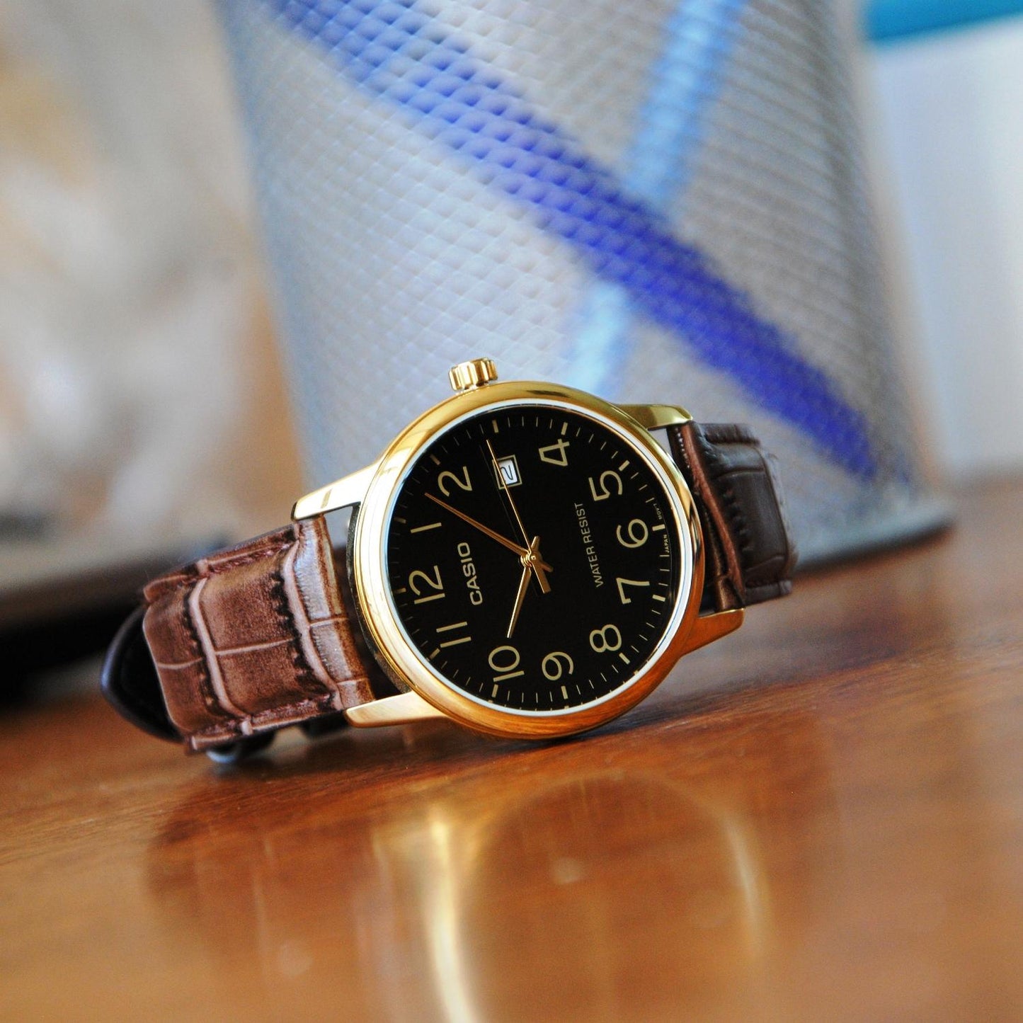 MTP-V002GL/LTP-V002GL RELOJ CASIO ORIGINAL DE CUERO ANALÓGICO PARA PAREJA | CAS-120, CAS-37