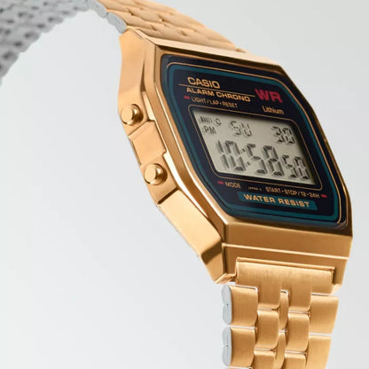 A159W | RELOJ VINTAGE CASIO ORGINAL DE ACERO PLATEADO | CAS-14, CAS-143