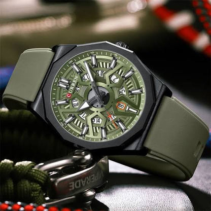 8437 | RELOJ CURREN ORIGINAL SILICONA MULTICOLOR