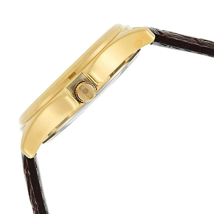 MTP-1183 | RELOJ CASIO ORIGINAL DE CUERO DORADO/NEGRO