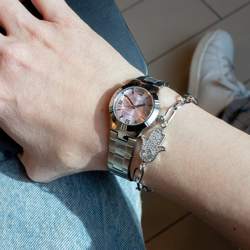 LTP-1241D | RELOJ CASIO ORIGINAL DE ACERO PLATEADO