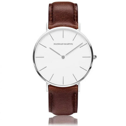 RELOJ ORGINAL HANNAH MARTIN ELEGANTE Y CASUAL - MARRON  | HAN-47