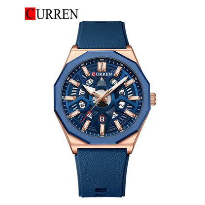 8437 | RELOJ CURREN ORIGINAL SILICONA MULTICOLOR