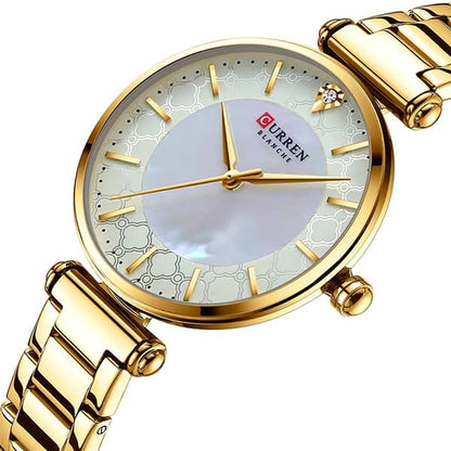 9072 | RELOJ CURREN ORIGINAL AZUL/DORADO/PLATEADO/ORO ROSA CASUAL