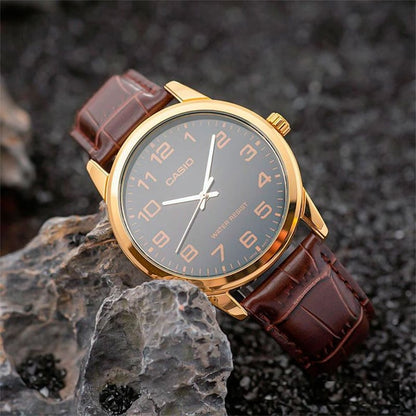 MTP-V001 RELOJES CASIO CUERO NEGRO | SKU: CAS-228 - CAS-229 - CAS-230 - CAS-3