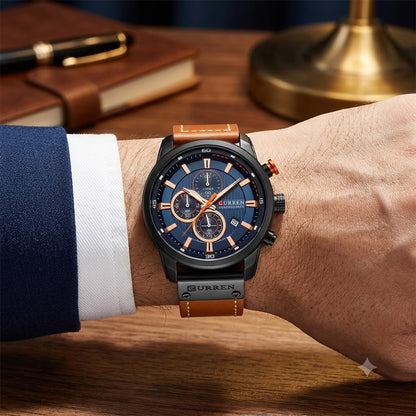 8291 | RELOJ CURREN ORIGINAL MARRÓN CASUAL