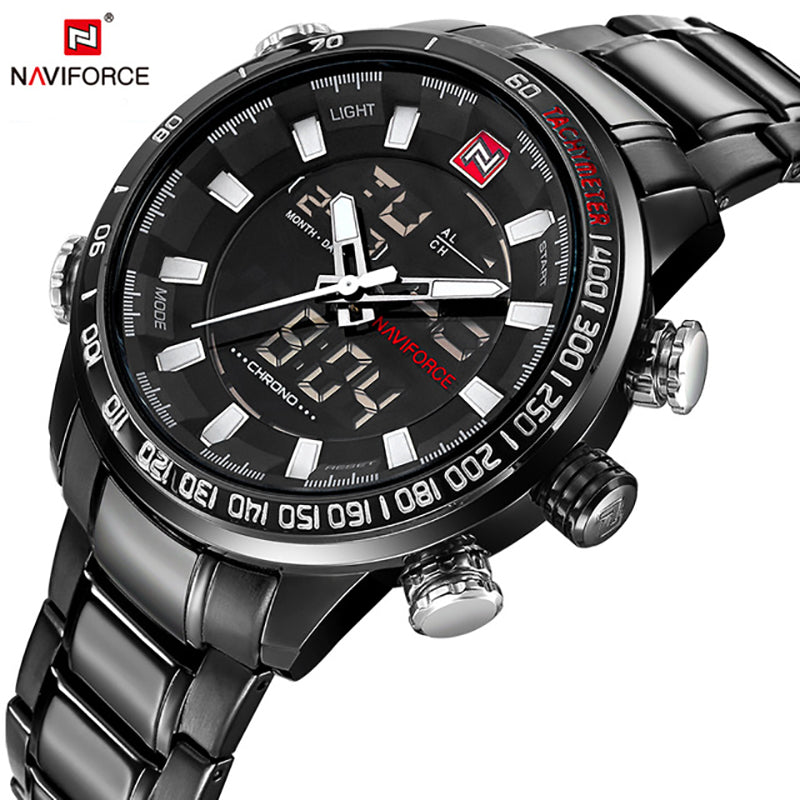 RELOJ NAVIFORCE - NEGRO | SKU: NAV-15 - CLOCK-PERU