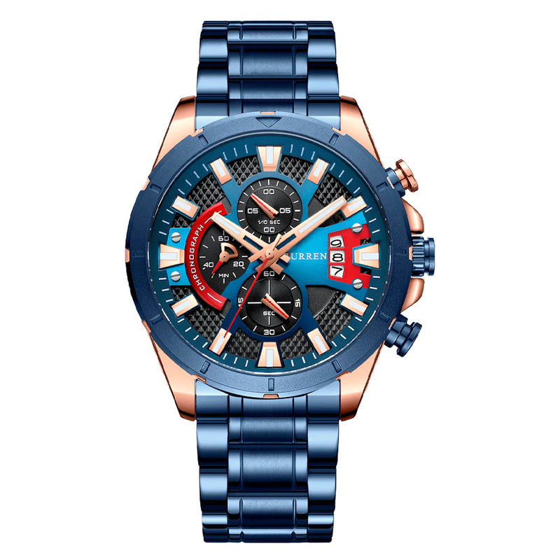 CURELOJ CURREN AZUL 8401 
CASUAL PARA HOMBRE - COLOMBIA 