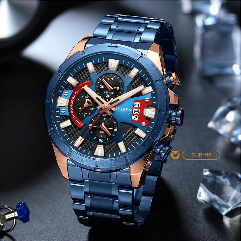 RELOJ CURREN AZUL 8401 
CASUAL PARA HOMBRE - COLOMBIA 