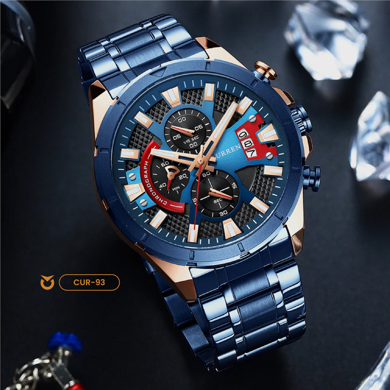 RELOJ CURREN AZUL 8401 
CASUAL PARA HOMBRE - COLOMBIA 