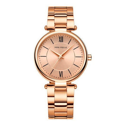 RELOJ MINIFOCUS MUJER - LUJO DORADO ROSADO | SKU: MIN-17
