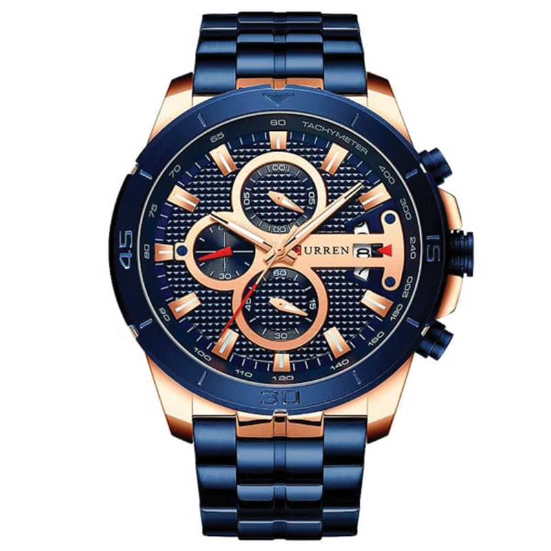 RELOJ CURREN AZUL 8337 
CUR-72 ELEGANTE PARA HOMBRE - COLOMBIA 