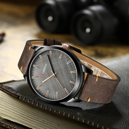 RELOJ CURREN MARRON 8386 
CASUAL PARA HOMBRE - COLOMBIA