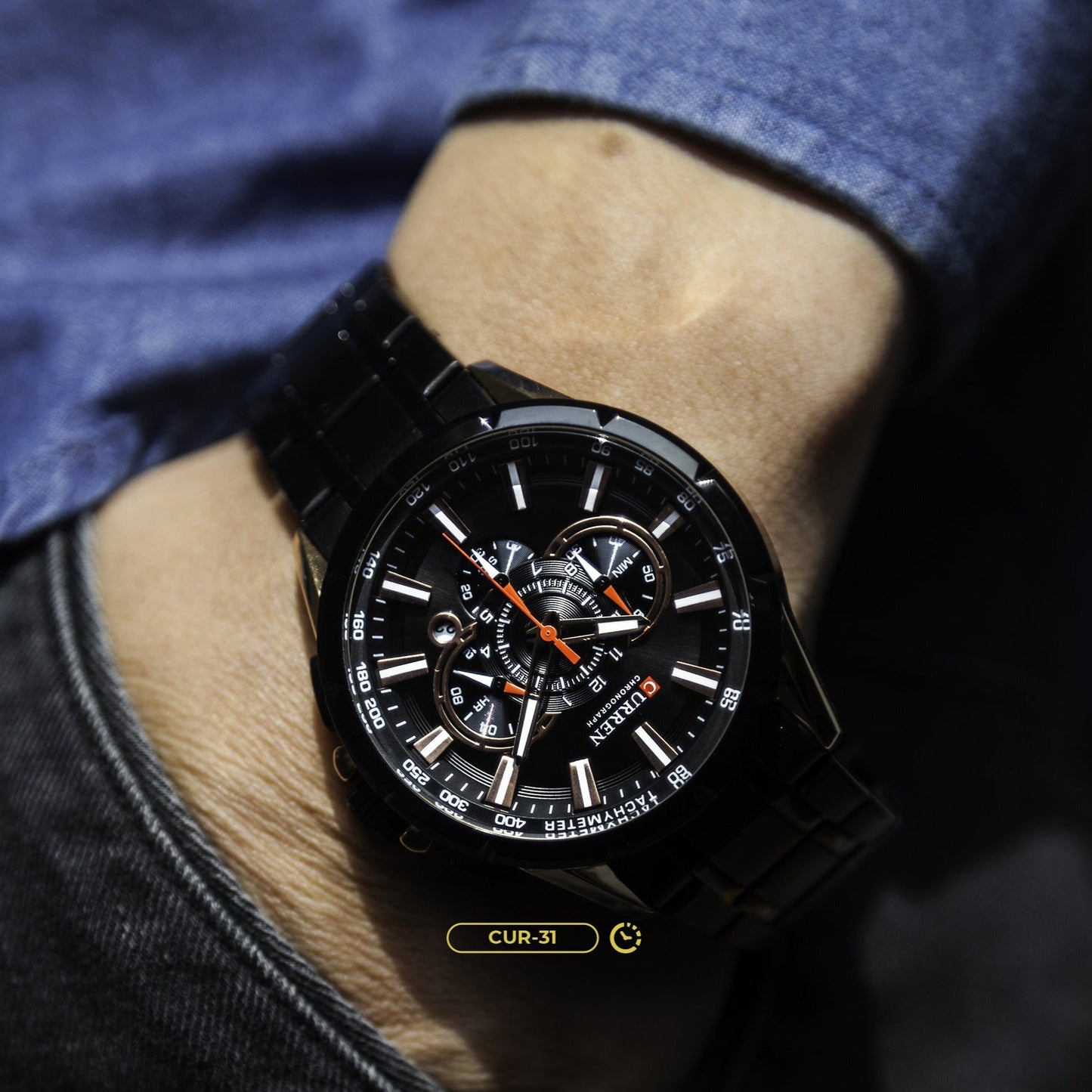 RELOJ CURREN NEGRO 8363
ELEGANTE PARA HOMBRE