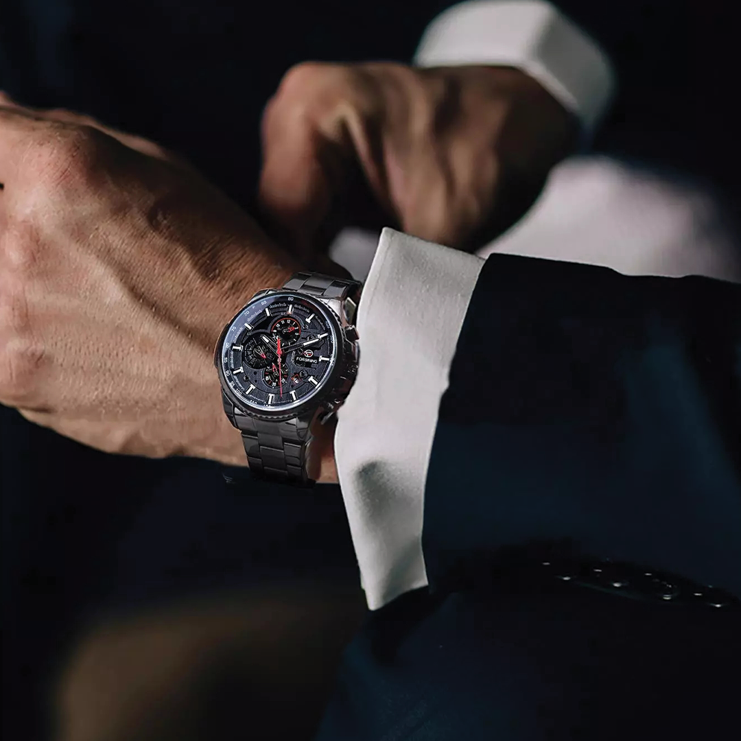 RELOJ FORSINING NEGRO 6909
ELEGANTE PARA HOMBRE - COLOMBIA