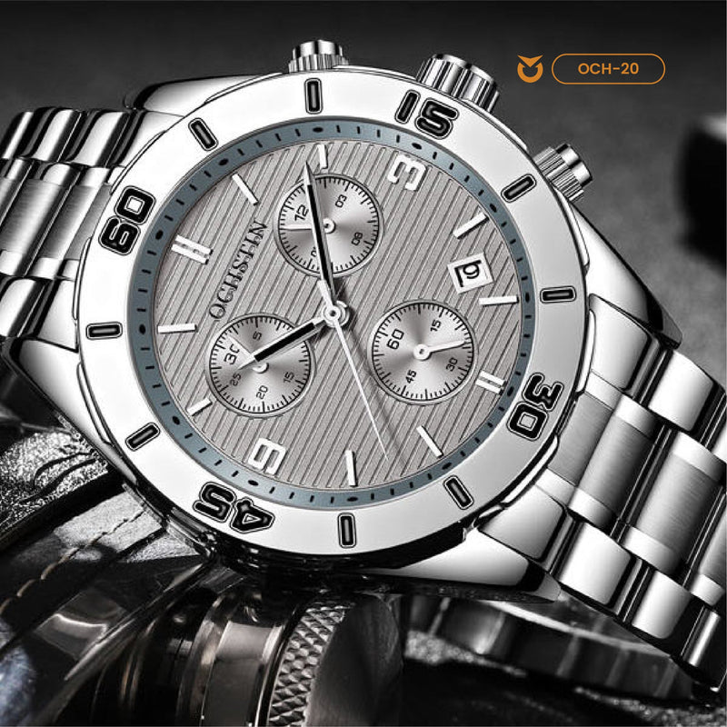 RELOJ OCHSTIN PLATEADO 6113
ELEGANTE PARA HOMBRE - COLOMBIA 