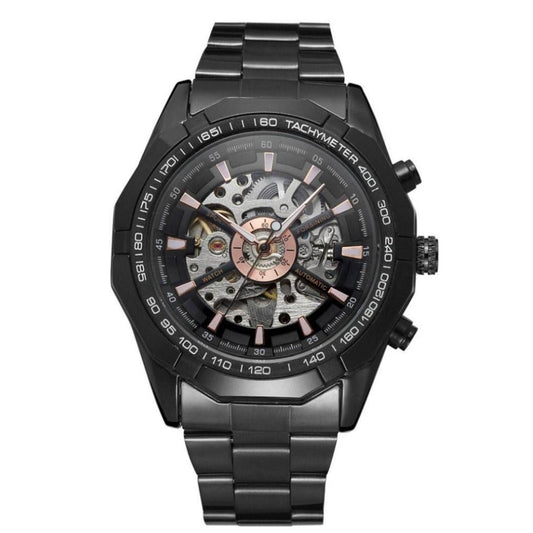 Reloj Forsining Casual Acero Negro FOR-4 TM-340BB para Hombre