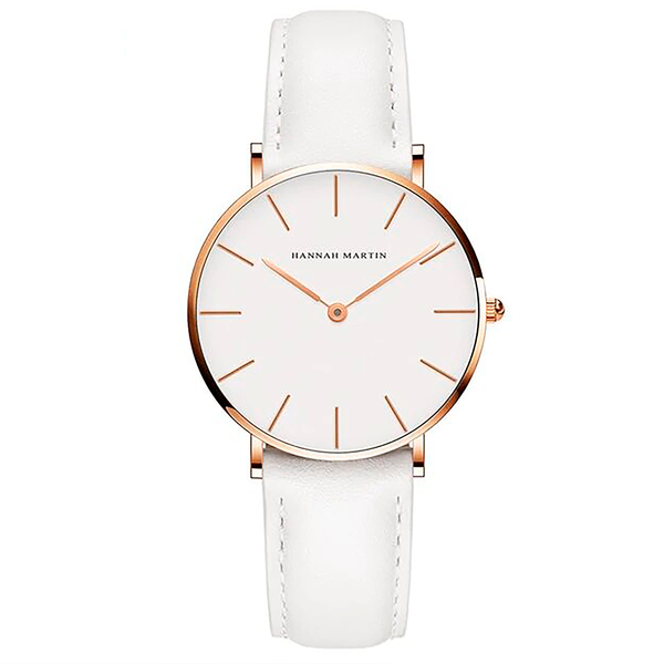 Reloj Hannah Martin Casual Cuero Blanco HAN-18 CH36K-W para Mujer