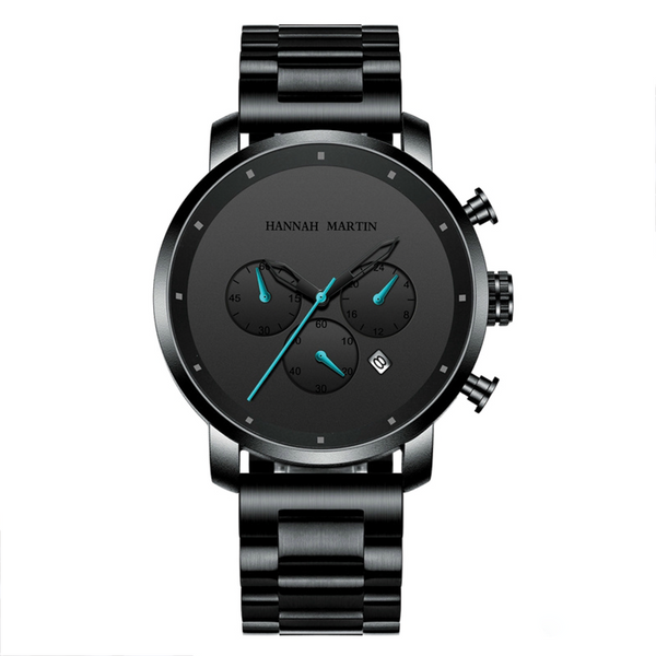 Reloj Hannah Martin Elegante Negro Acero HAN-7 111L para Hombre