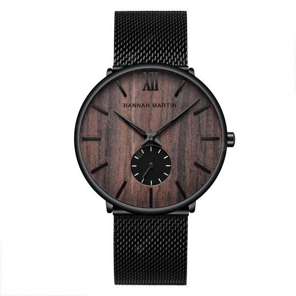 Reloj Hannah Martin Rustico Negro 1002 HAN-13 para Hombre
