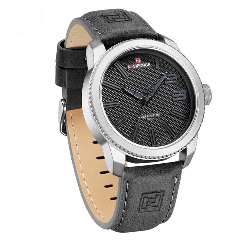 RELOJ NAVIFORCE CUERO NEGRO 
ORIGINAL PARA HOMBRE