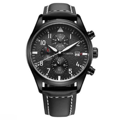 Reloj Ochstin Casual Negro Cuero OCH-2 GQ043-BL para Hombre