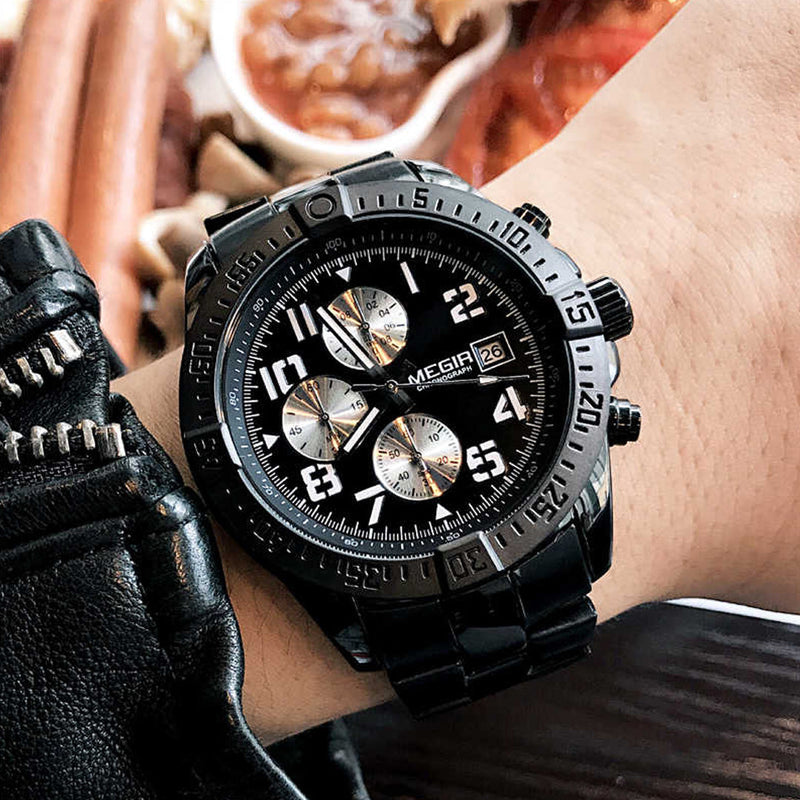 RELOJ MEGIR NEGRO AVENTURERO | SKU: MEG-34